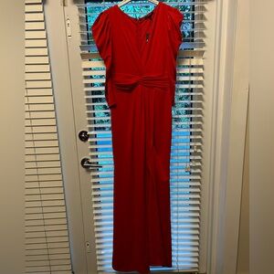 Symphony Red Flutter-Sleeve Evening Gown – Size M – NWT – Retail $225